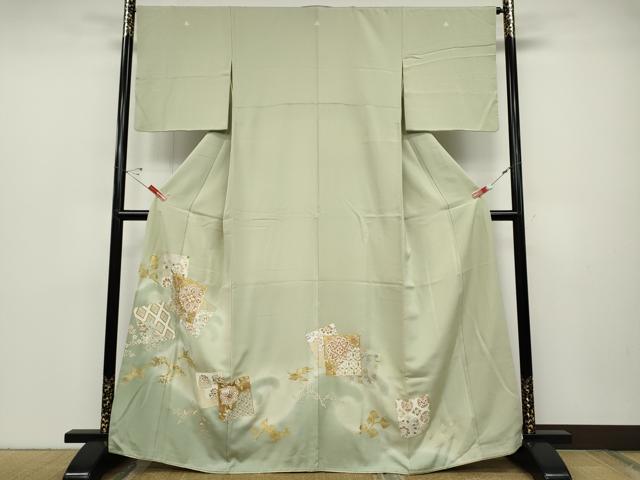 平和屋着物●豪華色留袖 駒刺繍 色紙重ね鳳凰花文 暈し染め 金彩 高島屋扱い 正絹 逸品 CABC2346ut