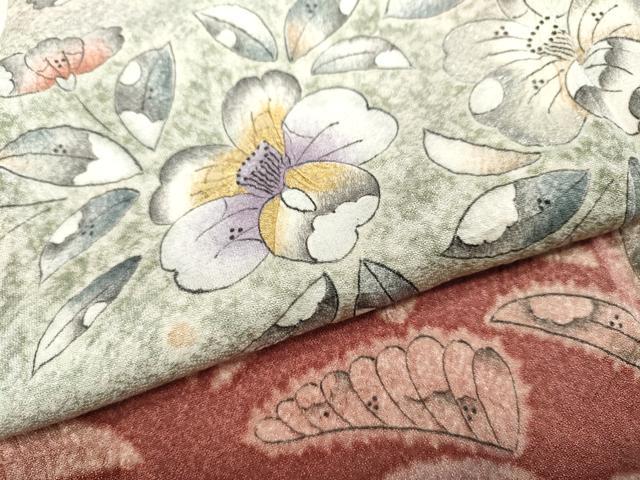 平和屋着物●訪問着 辻が花 絞り 暈し染め 金銀彩 正絹 逸品 CABC2352ut