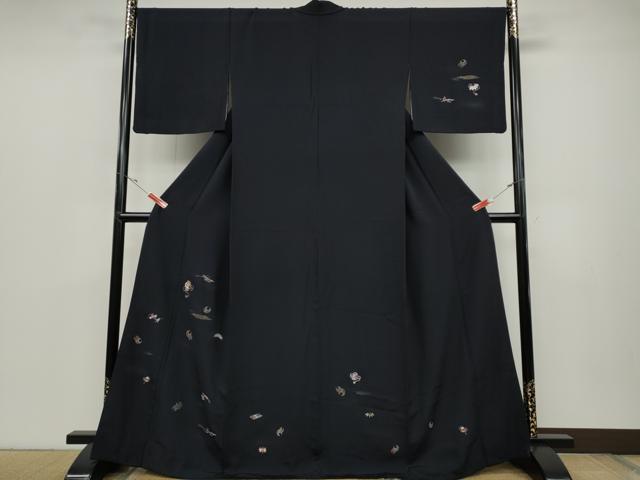 平和屋着物●訪問着 総刺繍 宝尽くし文 金糸 正絹 逸品 CABC2354ut