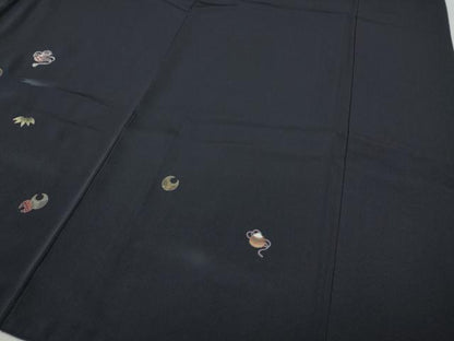 平和屋着物●訪問着 総刺繍 宝尽くし文 金糸 正絹 逸品 CABC2354ut