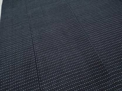 平和屋着物●久留米絣 単衣 横段文 綿 逸品 CABC2356ut