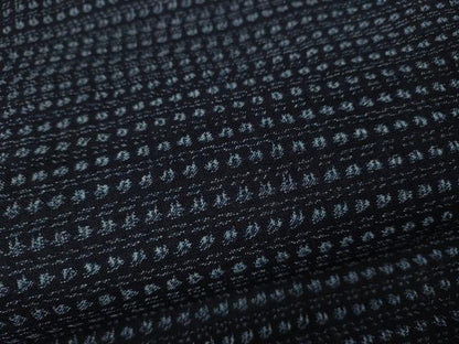 平和屋着物●久留米絣 単衣 横段文 綿 逸品 CABC2356ut