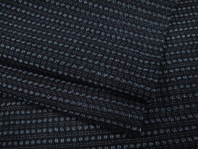 平和屋着物●久留米絣 単衣 横段文 綿 逸品 CABC2356ut