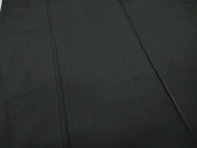 平和屋着物●男性 黒紋付 キングサイズ 正絹 逸品 CABC2360ut