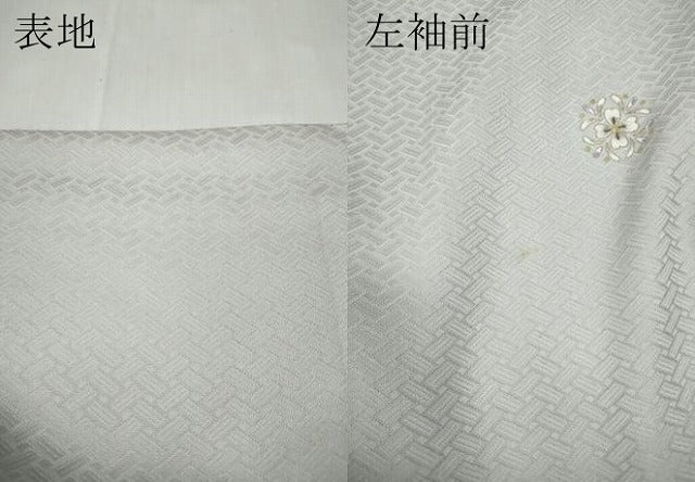 平和屋着物●上質な小紋　舞花文　金彩　正絹　逸品　未使用　CABC2365ut