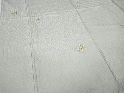 平和屋着物●上質な小紋　舞花文　金彩　正絹　逸品　未使用　CABC2365ut