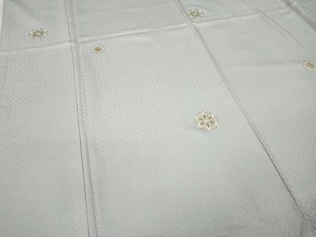 平和屋着物●上質な小紋　舞花文　金彩　正絹　逸品　未使用　CABC2365ut
