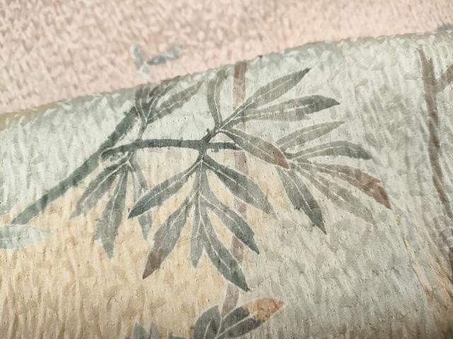 平和屋着物●訪問着 友禅 絞り 枝花文 暈し染め 正絹 逸品 CABC2370ut