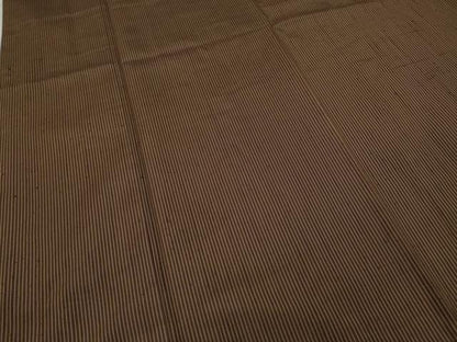 平和屋着物●男性 紬 縞 キングサイズ 正絹 逸品 CABC2371ut