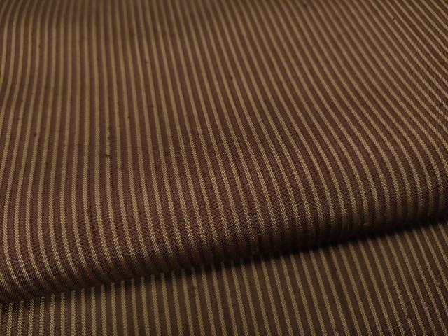 平和屋着物●男性 紬 縞 キングサイズ 正絹 逸品 CABC2371ut