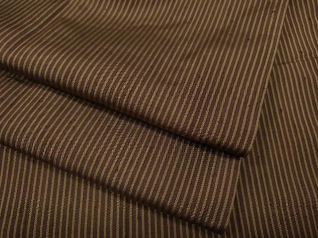 平和屋着物●男性 紬 縞 キングサイズ 正絹 逸品 CABC2371ut