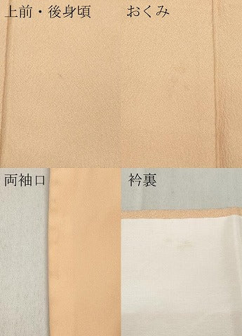 平和屋着物●洗える最高級着物 ＜英＞はなぶさ謹製 色無地 雄黄色 洗える着物 CABC2376ut