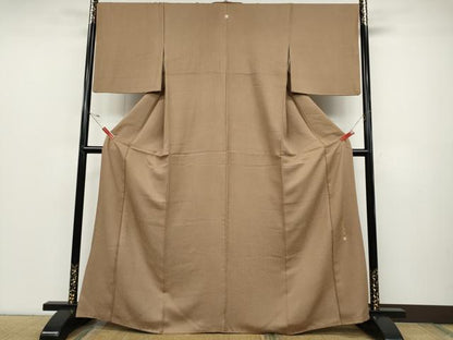 平和屋着物●伝統工芸師 服部光擴 江戸小紋 鮫小紋柄 正絹 逸品 CABC2378ut