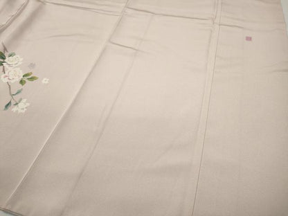 平和屋着物●本加賀友禅作家 多崎元人 訪問着 枝花文 暈し染め 正絹 逸品 CABC2379ut