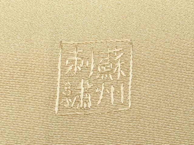 平和屋着物●中国三大刺繍 蘇州刺繍 総刺繍 訪問着 向かい鳥花唐草文 金銀彩 正絹 逸品 CABC2380ut