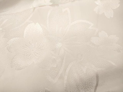平和屋着物●振袖用長襦袢 無双仕立て 舞花地紋 暈し染め 半衿刺繍 正絹 逸品 CABC2391ut