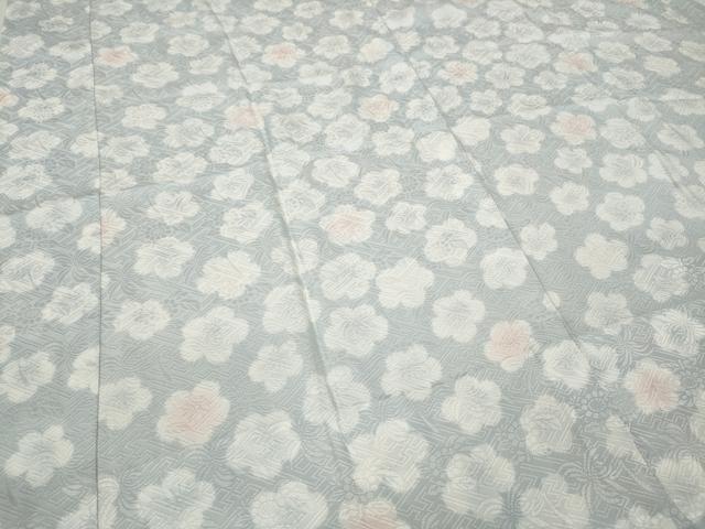 平和屋着物●長襦袢 無双仕立て 舞花文 正絹 逸品 CABC2392ut