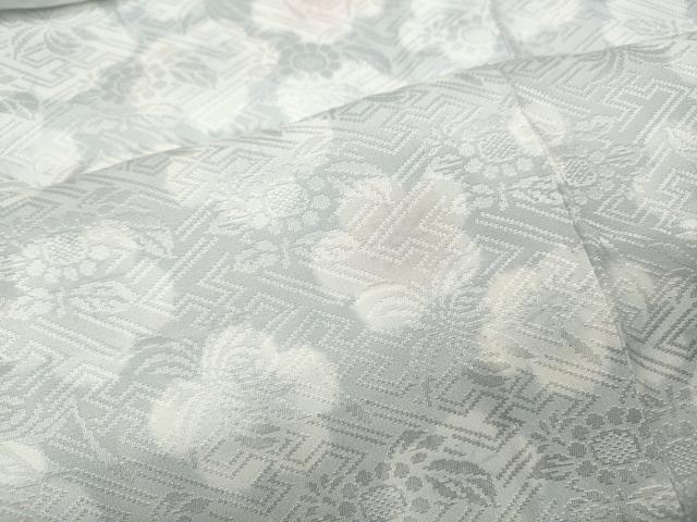 平和屋着物●長襦袢 無双仕立て 舞花文 正絹 逸品 CABC2392ut
