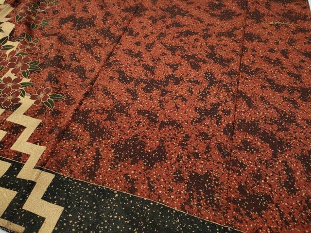 平和屋着物●ファッションデザイナー HIROKO KOSHINO コシノヒロコ 訪問着 渡橋枝桜 金彩 正絹 逸品 CABC2394ut