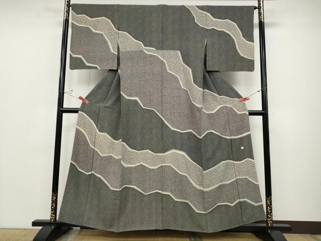 平和屋着物●訪問着 作家物 吉祥花文 正絹 逸品 CABC2398ut