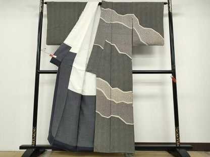 平和屋着物●訪問着 作家物 吉祥花文 正絹 逸品 CABC2398ut