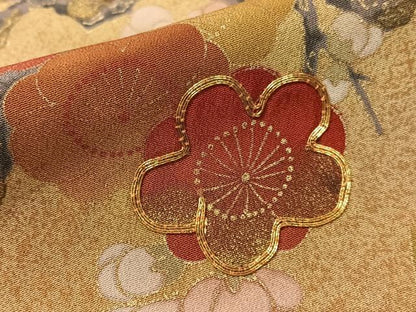 平和屋着物■豪華黒留袖　駒刺繍　道長鳳凰枝花文　金彩　正絹　逸品　CABC2461vp