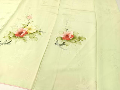 平和屋着物▼訪問着 手描き 枝椿 金彩 正絹 逸品 CABC2527vp