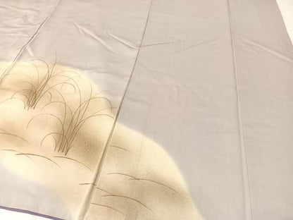 平和屋着物▼訪問着 刺繍 草花文 暈し染め 金彩 正絹 逸品 CABC2575vp