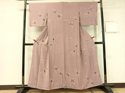 平和屋着物▼上質な小紋 ろうけつ染め 童子遊び 正絹 逸品 CABC2587vp
