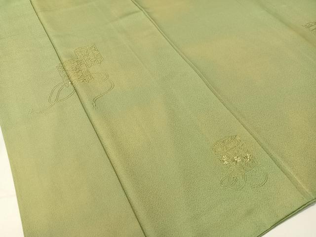 平和屋着物▼中国三大刺繍 スワトウ相良刺繍 総刺繍 訪問着 貝桶花文 暈し染め 正絹 逸品 CABC2591vp