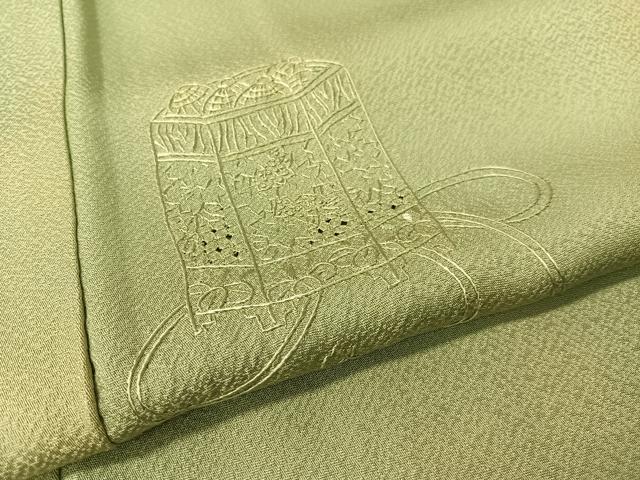 平和屋着物▼中国三大刺繍 スワトウ相良刺繍 総刺繍 訪問着 貝桶花文 暈し染め 正絹 逸品 CABC2591vp