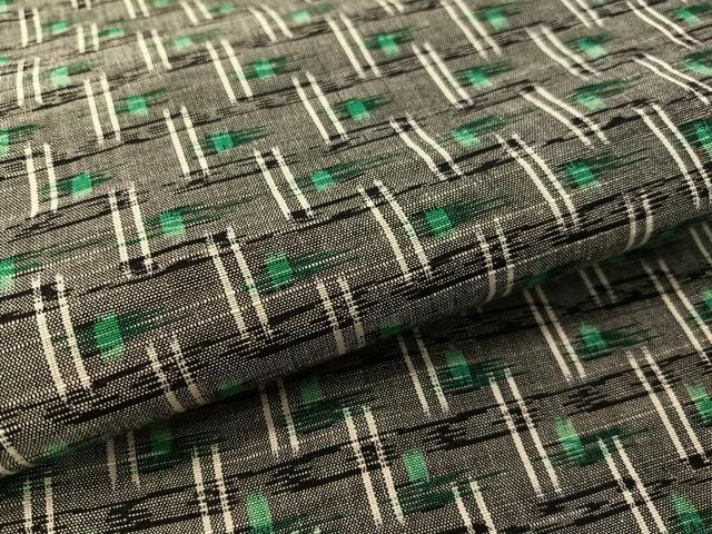 平和屋着物●久留米絣 単衣 絣文様 綿 逸品 CABC2634vp