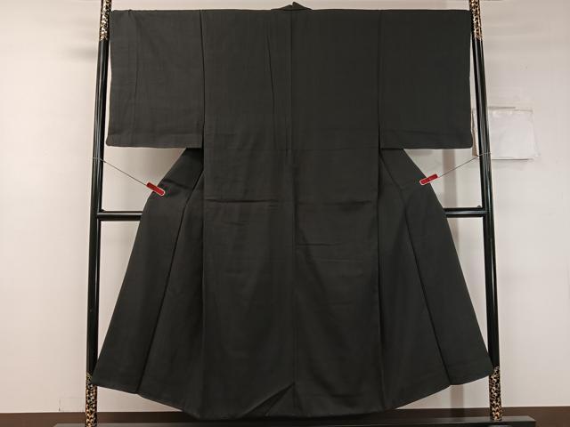 平和屋着物●男性 紬 蝋色 正絹 逸品 CABC2638vp