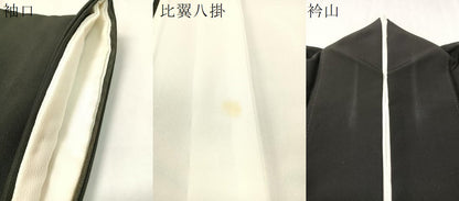 平和屋着物●豪華黒留袖 友禅 作家物 花鳥文 正絹 逸品 CABC2643vp