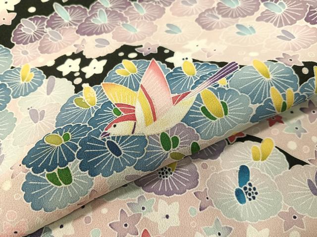 平和屋着物●豪華黒留袖 友禅 作家物 花鳥文 正絹 逸品 CABC2643vp