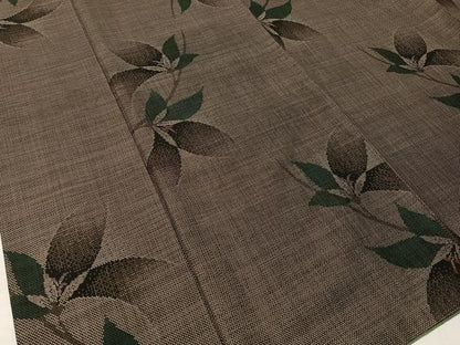 平和屋着物●本場大島紬 9マルキ 草花文 正絹 逸品 CABC2647vp