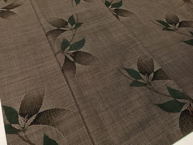 平和屋着物●本場大島紬 9マルキ 草花文 正絹 逸品 CABC2647vp