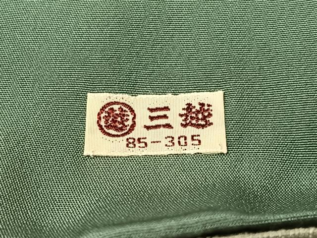 平和屋着物●本場結城紬　重要無形文化財　色無地　利休鼠色　三越扱い　正絹　逸品　CABC2656vp