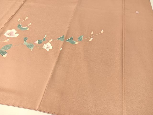平和屋着物●訪問着 友禅 作家物 枝花文 正絹 逸品 CABC2658vp