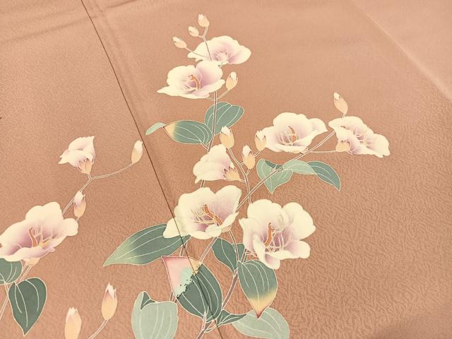 平和屋着物●訪問着 友禅 作家物 枝花文 正絹 逸品 CABC2658vp