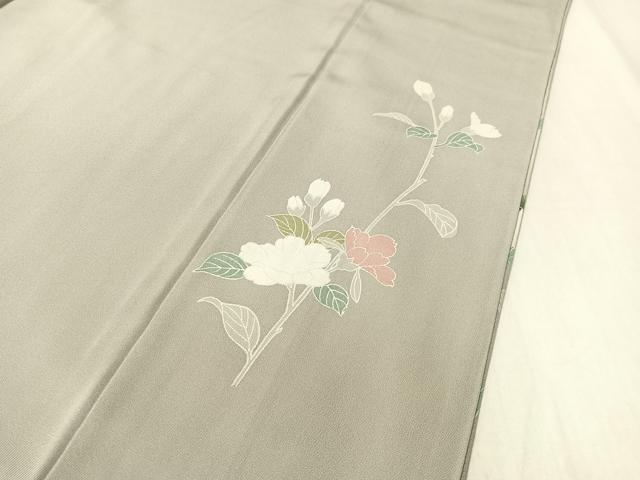 平和屋着物●訪問着 草花文 暈し染め 金銀彩 正絹 逸品 CABC2661vp