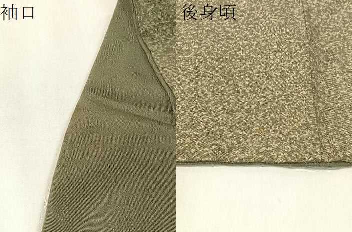 平和屋着物●訪問着 紬地 よろけ縞 ロング丈 正絹 逸品 CABC2662vp