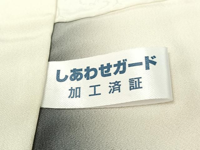 平和屋着物●上質な小紋 市松舞桜 正絹 逸品 CABC2663vp