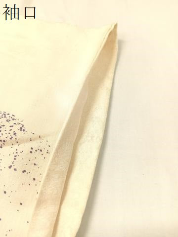 平和屋着物●訪問着 作家物 駒刺繍 雲取り花丸文 金彩 正絹 逸品 CABC2666vp
