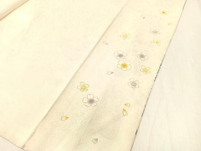 平和屋着物●訪問着 作家物 駒刺繍 雲取り花丸文 金彩 正絹 逸品 CABC2666vp