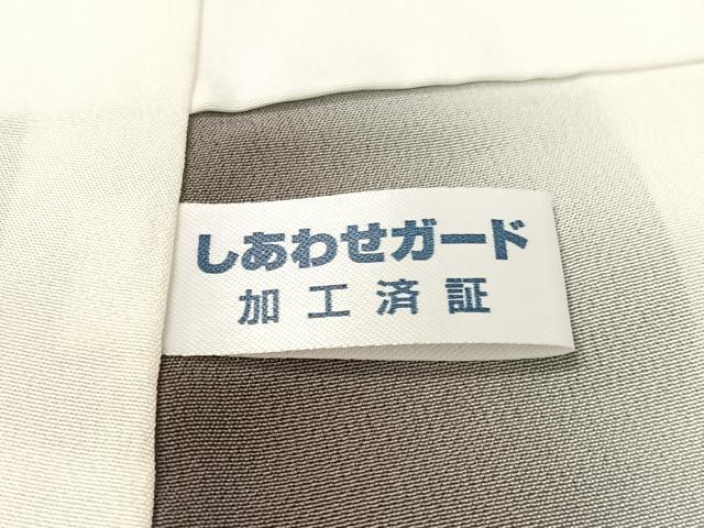 平和屋着物●上質な小紋 葡萄唐草文 金彩 正絹 逸品 CABC2670vp