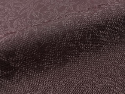 平和屋着物●紋屋井関 御寮織 お召 桐竹鳳凰文 褐色 正絹 逸品 CABC2672vp