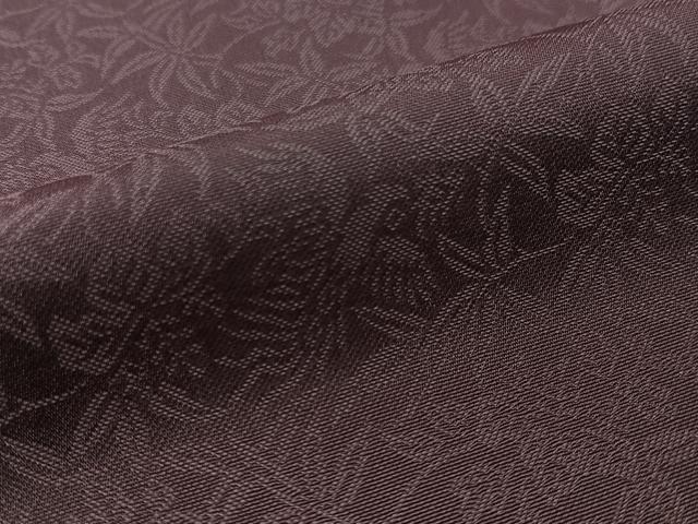 平和屋着物●紋屋井関 御寮織 お召 桐竹鳳凰文 褐色 正絹 逸品 CABC2672vp