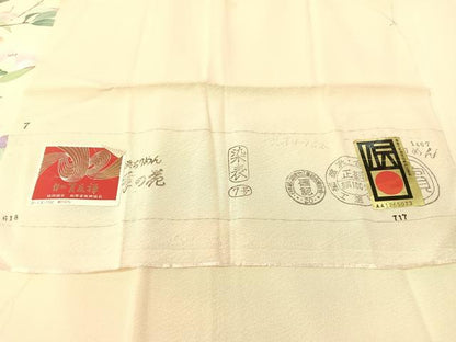 平和屋着物●本加賀友禅作家 岡本幸治 訪問着 枝花文 証紙付き 正絹 逸品 未使用 CABC2674vp