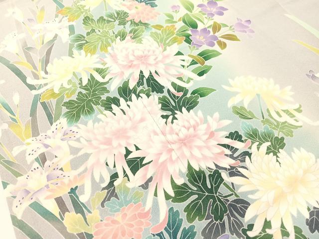 平和屋着物●訪問着 友禅 作家物 乱菊 暈し染め 正絹 逸品 未使用 CABC2675vp